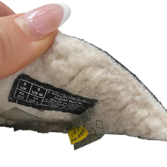 DR. Marten's Zebzag Suede Slingback Platform Mule I Size: 10 - Picture 8 of 9